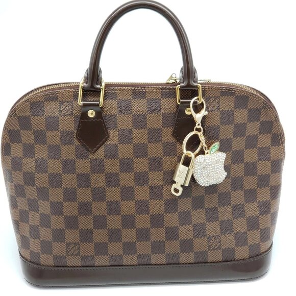 Authentic Louis Vuitton Lock & Key with unbranded Apple Bagcharm, Keycharm - Picture 7 of 7